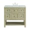 James Martin Vanities 36'' Single Vanity, Whitewashed Oak w/ 3 CM Eternal Jasmine Pearl Quartz Top 330-V36-WWO-3EJP - alternate 1